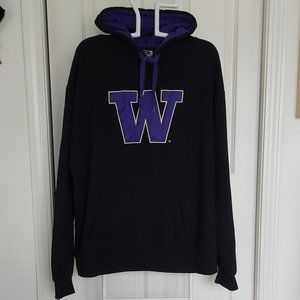 Washington Huskies Black Hooded Logo Sweatshirt size XL